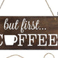 Coffee Art Wooden Hanging Sign