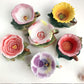 European Style Luxury Flower Ceramic Afternoon Tea Coffee Cup and Saucer Set