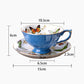 Elegant Butterfly Porcelain Coffee Cup with Saucer Hight Quality Bone China