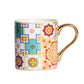 Baroque 24K Gold Hand Painted Ceramic Coffee Mug