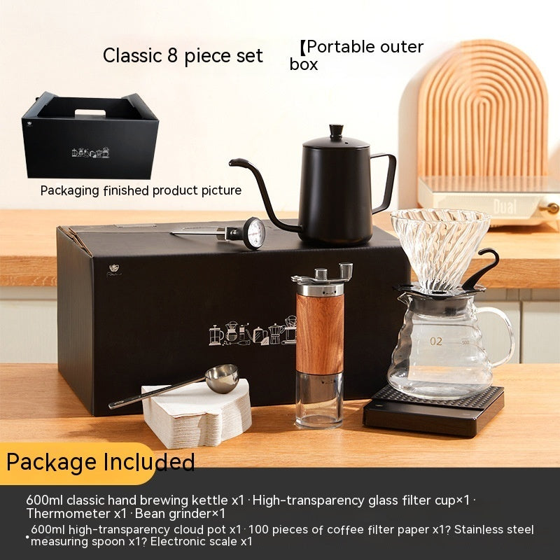 Pour-over Coffee Suit Gift Box Household American Coffee Maker Coffee Pot With Scale Combination