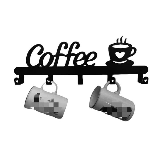 Metal Coffee Mug Holder with Hooks