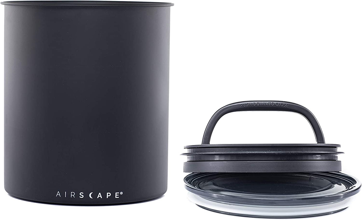 AIRSCAPE Vacuum Sealed Coffee Storage Canister - Charcoal (Black Matte)