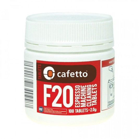 Cafetto - F20 Espresso Machine Cleaning Tablets 2.0g - 1 Carton - 12 X 100 Tablets