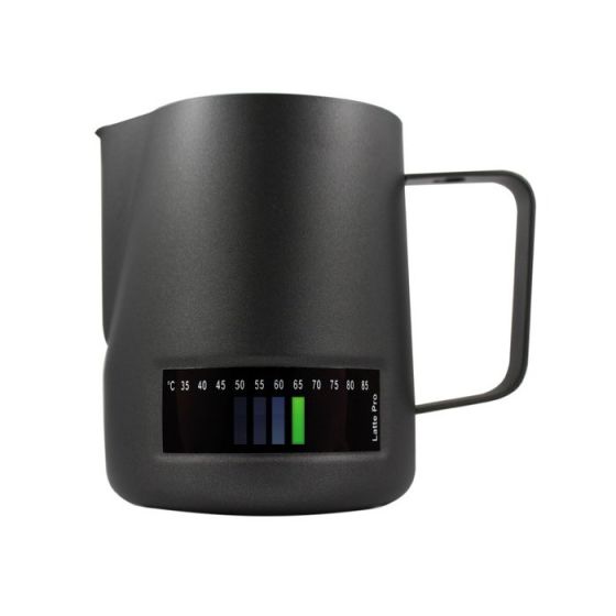 LATTE PRO - Milk Frothing Thermometer Pitcher 16oz. - Matte Black