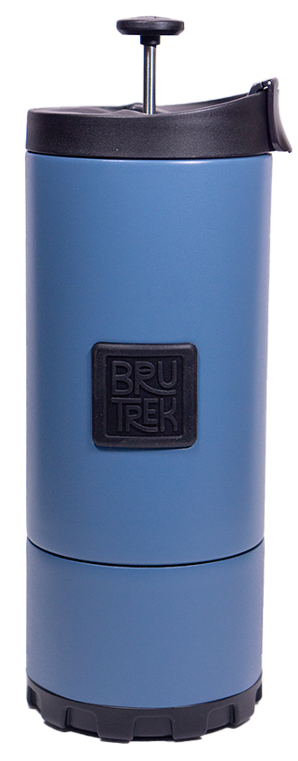 Cascade Blue - BRUTREK OVRLNDR Travel Coffee French Press (light blue texture) 24fl.oz.