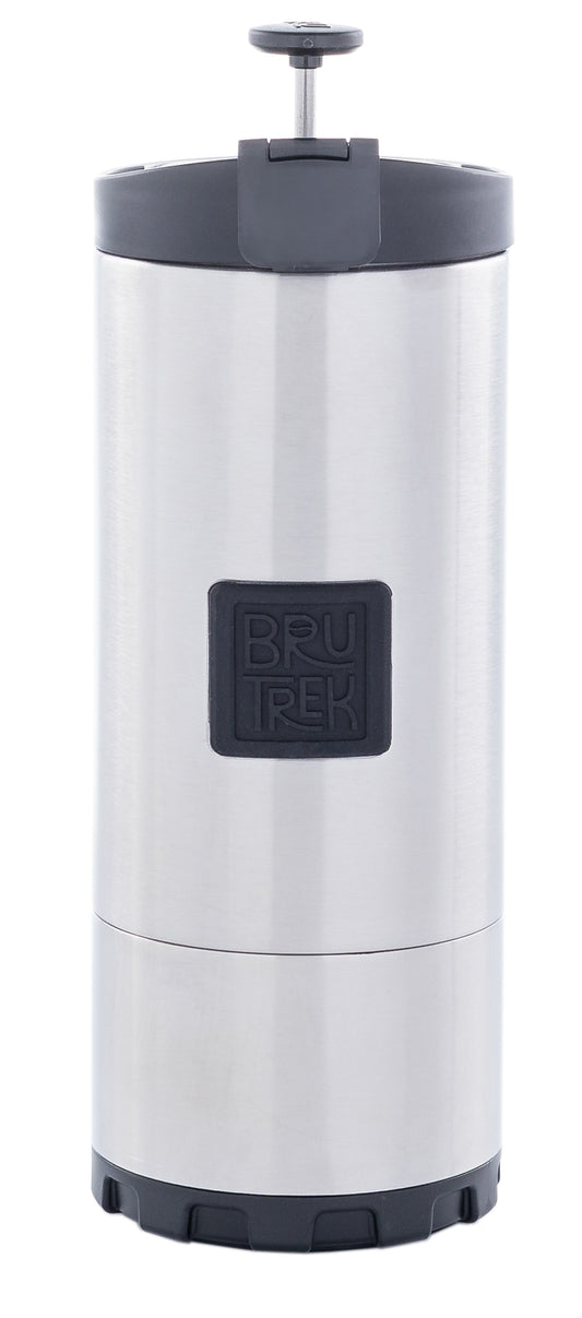 BruTrek OVRLNDR Travel Coffee French Press - Brushed Steel 24fl.oz.